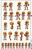 Placeholder: skeleton emotes, GG, OMG, sprite sheet