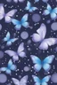 Placeholder: Lavender and light blue butterflies and bubbles in the snow