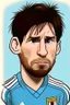 Placeholder: Lionel Messi Argentine football player ,cartoon 2d