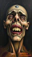 Placeholder: Bosch painting style nightmare , face of happiness