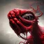 Placeholder: red, tentacles, a lot of eyes, teeth, monster, horror, blood, huge, scary, hyperrealism, gore, masterpiece, expert, volumetric lighting, deformed, sharp focus, 8K