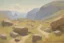 Placeholder: sunny day, rocks, waterfall, mountains, videogame influence of need for speed 4, james ensor impressionism paintings