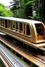 Placeholder: A one-person monorail made from plywood and 2x4 lumber