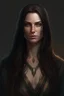 Placeholder: portrait of a 30 year old female antagonist, she is beautiful and has long dark hair, her appearance is like a greek goddess