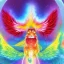 Placeholder: A rainbow Kitsune with wings