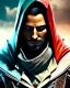 Placeholder: assassin, mask cover whole face and hood ,assassin's creed, highly detailed, hyper-detailed, beautifully color-coded, insane details, intricate details, beautifully color graded, Cinematic, Color Grading, Editorial Photography, Depth of Field, DOF, Tilt Blur, White Balance, 32k, Super-Resolution, Megapixel, ProPhoto RGB, VR, Half rear Lighting, Backlight, non photorealistic rendering