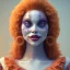 Placeholder: Ultra detailed very beautiful smileing cute clown girl,beautiful real skin, red nose, shallow of dept 3d, symmetrical, ultra detailed curl hair, ambient lighting, ultra detailed face, concept art, circus,party, digital painting, octane render,quixel megascans, depth of field (or dof) art by artstation