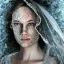 Placeholder: broken, cracked-open woman's face, fine detail, highly intricate, wearing bridal veil, modern surrealism painting, identity crisis, high-quality, volumetric lighting, 8k, ultrahd, George Grie, Marco Escobedo, Igor Morski