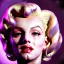 Placeholder: Realistic image portrait, sweet Marylin Monroe, blonde woman, punk style, long hair, glow eyes, highly detailed, unreal engine 5, ray tracing, RTX, lumen lighting, ultra detail, volumetric lighting, 3d, finely drawn, high definition, high resolution.