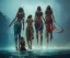 Placeholder: Insanely detailed photography HD of a FOUR beautiful girls representing EACH ONE "water, earth, fire and air" intricate and hyperdetailed PHOTO by Ismail Inceoglu Huang Guangjian and Dan Witz CGSociety ZBrush Central fantasy art album cover art 4K 64 megapixels 8K resolution HDR