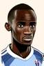 Placeholder: Moussa Diaby French soccer player cartoon 2d