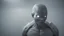 Placeholder: photoreal alien with grey skin as powerful cheeseburger with lightning eyes in heavy grey blue mist in a dusty attic at night by lee jeffries, 8k, high detail, smooth render, unreal engine 5, cinema 4d, HDR, dust effect, vivid colors