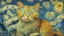 Placeholder: Portrait of a cat by Van Gogh