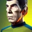 Placeholder: Portrait of Spock, Star Trek style, Fantasy art, yellow clothes, octane render