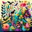 Placeholder: Illustrate a vibrant garden blooming with diverse flora and fauna, representing creativity and inclusivity. Show different species of plants and animals coexisting harmoniously, symbolizing the value of diversity and inclusion in fostering creativity.