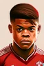 Placeholder: Leon Bailey Footballer ,cartoon 2d