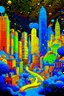 Placeholder: Vibrant digital art inspired by Super Mario Land, set in a fantastical, sprawling metropolis, rendered in a cartoonish style with exaggerated features and bold lines, bathed in radiant, electric hues of cerulean, amber, and chartreuse, evoking a sense of whimsy and wonder, with towering skyscrapers, winding roads, and fluttering Mario-esque flags, all infused with an epic, cinematic quality, as if plucked straight from a fantastical dream world, with hints of magical fog and radiant sunshine.