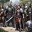Placeholder: during a looting: The maiden in chainmail and the orcs: One size fits most