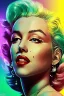 Placeholder: Marilyn Monroe, in full growth, smokes a cigarette, cyberpunk2077, photorealistic, 8k