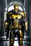 Placeholder: Photograph Full body Batman Futuristic armour Chromecast golden shines