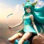 Placeholder: Anime art of beautiful Hatsune miku with beautifel legs by artgerm, ross tran, magali villeneuve, Greg Rutkowski, Gil Elvgren, Alberto Vargas, Earl Moran,, Art Frahm, Enoch Bolles