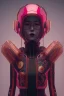 Placeholder: MCU Portrait, Front image. cyberpunk Asian sweet woman, pink short hair. Ceramic rabbit mask, latex suit. Red, black, gold, color. Punk style. highly detailed, concept art, smooth, unreal engine 5, god rays, ray tracing, RTX, lumen lighting, ultra detail, volumetric lighting, 3d, finely drawn, high definition, high resolution.