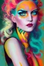 Placeholder: Extremly rich alternative opera artist Nena Lissou known for her colorful style portrait