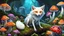 Placeholder: albino fox witches with poisonous frogs and zany mushrooms, multicolored and vibrant, ultra detailed, intricate detail, sharp focus, back lit, dynamic lighting, digital illustration, 8k resolution, trending in Artstation, in the style of Wayne Barlow and dariusz zawadski, masterpiece, award winning, beautiful