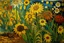 Placeholder: A hieroglyphic flower patch painted by Vincent van Gogh