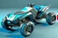 Placeholder: lowpoly highly symmetric metallic tracked atv