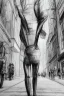 Placeholder: street, god walking, model style, hyper realistic, accurate, delicate, extremely detailed, Graphic novel style, wide-angle, front view, open aperture, superfine pencil