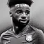 Placeholder: high-quality, fine-detail close-up pen and pencil sketch of raheem sterling, portrait, 8k resolution, intricate, digital art, detailed matte painting, photorealistic, volumetric lighting, Rafael Augusto, Juan Francisco Casas, Anne Dittman, Anne Stokes, greg rutowski