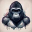 Placeholder: Art illustration gorilla