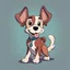 Placeholder: A charming 2D image of a dog in Disney style, featuring solid colors that evoke the classic Disney animation aesthetic. The dog exudes personality and charm, perfect for capturing the whimsical spirit of beloved Disney characters