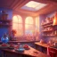 Placeholder: pixar style, realistic painting of a pretty housewife and a jar full with strawberry jam, kitchen in the background volumetric redand blue sky environment and background, volumetric lighting, dramatic lighting, detailed digital painting, extreme dense and fine, anime, ornate, colour-washed colors, elegant, small minutiae, tiny features, particulars, centered, smooth, sharp focus, renderman gofur render, 8k, uhd, detailed eyes, realistic shaded volumetric lighting, caustics, backlight