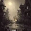 Placeholder: dark village in canada a storm is coming , ambient lighting, horror art, in the style of greg rutkowski,