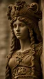 Placeholder: sculpture, Caty Valentine In Age 15, 2nd bc Century Style dress, huge Voluptuous, Intricately Detailed, exquisite detail, 150mm lens, sharp focus, intricate detail, long exposure, f/2, ISO 100, shutter speed 1/300, diffuse backlighting, facing camera, looking into camera, monovision, perfect contrast, high sharpness, global illumination, smooth,