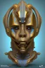 Placeholder: Aztec male African Egyptian alien, cracks in the voodoo head, wicked, eyes, crown, Elephant, 8k, finely detailed, photo realistic, tiger turquoise skull head gold dragon space alien snow skeleton gold hornytoad silver crown silver eyes