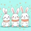 Placeholder: cute bunnies cartoon