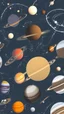 Placeholder: Coffee growing in outer space, behind which are planets, galaxies and spaceships, negative space, realistic