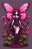 Placeholder: 8bits, pixel art, butterfly, highly detailed, pink, rabbit, blood, scythe, goth woman, leaning pose, full body, squid, intricate detail , plants, wildflower, nest, octopus, fly,Demon girl, creepy, horrifying, sinister, sparks out her mind, rare pose, sparks around,enchanted girl with cyberkatana,darkred slime Goth girl,