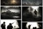 Placeholder: Masterpiece1:5)(Fineart), (award-winning:1.5), highest quality, (ultra realism:1.5) war journalism(,(by Tim Page and Hoorst Faas:1.5))(photorealistic:1.8),RAW pictures (Eastern Ukraine:(panel one:the moment after a battle ends, horrors of war, wounded men),(2nd panel, cinematic shot of men sitting in trench with 1000 yard stare (focus on their eyes:1.5)),(the third panel shows troops tired but hyper alert), (the fourth panel shows the sky is filled with incessant, fire and smoke,)
