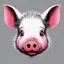 Placeholder: but of a pig vectoraize Head