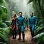 Placeholder: badass Star Trek in the jungle, an away party with two men and a woman