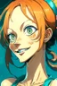 Placeholder: A portrait of Nami, from One Piece anime