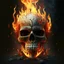 Placeholder: fiery skull