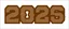 Placeholder: these shapes embossed in rusty metal numbers on smooth contrasting background