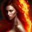 Placeholder: Portrait of a Lady on Fire, full body, hyper realistic, illustrated,