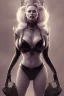 Placeholder: Pamela Anderson as evil queen in black leather, leather, busty, cleavage, angry, stern look. character design by cory loftis, fenghua zhong, ryohei hase, ismail inceoglu and ruan jia. unreal engine 5, artistic lighting, highly detailed, photorealistic, fantasy