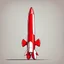 Placeholder: red rocket cartoon stylized